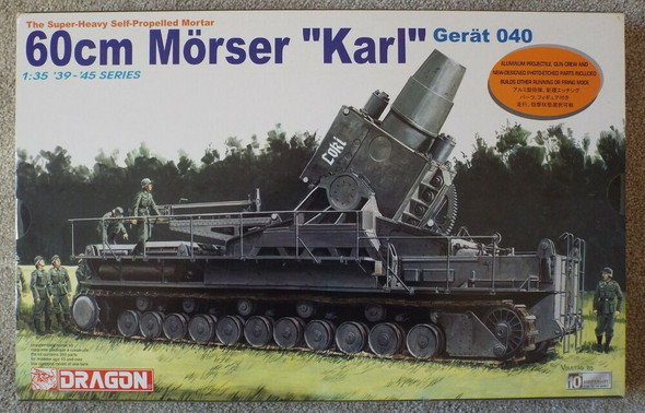 RESALE SHOP - 1:35 German Heavy Mortar 60cm Morser �Karl� OOP Dragon #6179X SEALED [U4]