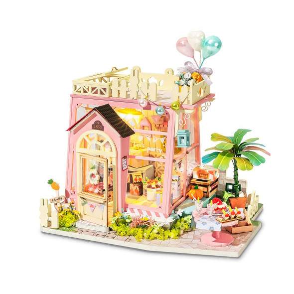 OakridgeStores.com | Rolife - Holiday Party Time - DIY 3D Miniature 1/24 Scale Dollhouse Room Box Craft Kit (DG153) 6974280920508