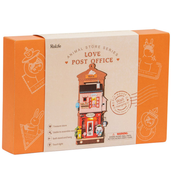 OakridgeStores.com | Rolife - Love Post Office - DIY 3D Miniature 1/24 Scale Dollhouse Room Wall Hanging Kit (DS021) 6946785117684