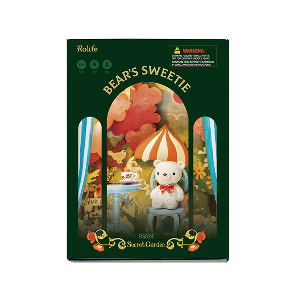 OakridgeStores.com | Rolife - Bears Sweetie - DIY 3D Miniature 1/24 Scale Dollhouse Room Box Theater Kit (DS024) 6946785117998