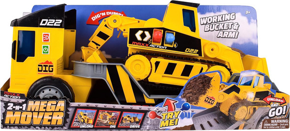 OakridgeStores.com | Sunny Days - 2-N-1 Mega Mover Construction Truck and Dozer - Featuring Lights, Sounds and Motorized Action (320663) 810009206637