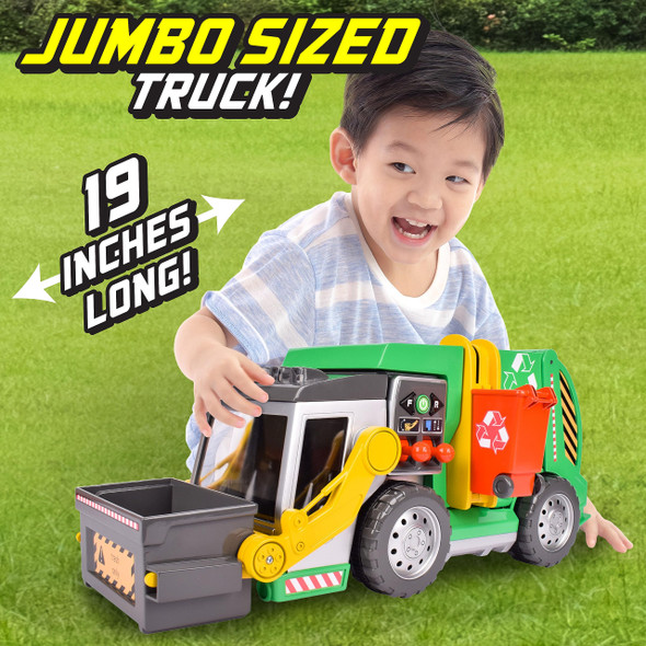 OakridgeStores.com | Sunny Days - 3-N-1 Garbage Truck - Featuring Lights, Sounds and Motorized Action (320938) 810009209386