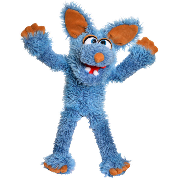 OakridgeStores.com | Living Puppets - Fizz The Blue Dog, 18-Inch Plush Hand Puppet for Boys and Girls (LP696) 850044886968