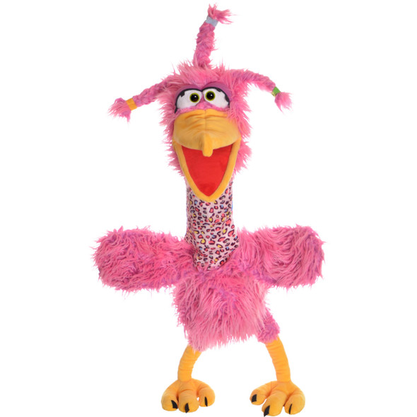 OakridgeStores.com | Living Puppets - Dizzy The Big Pink Bird, 26-Inch Plush Hand Puppet for Boys and Girls (LP699) 850044886999