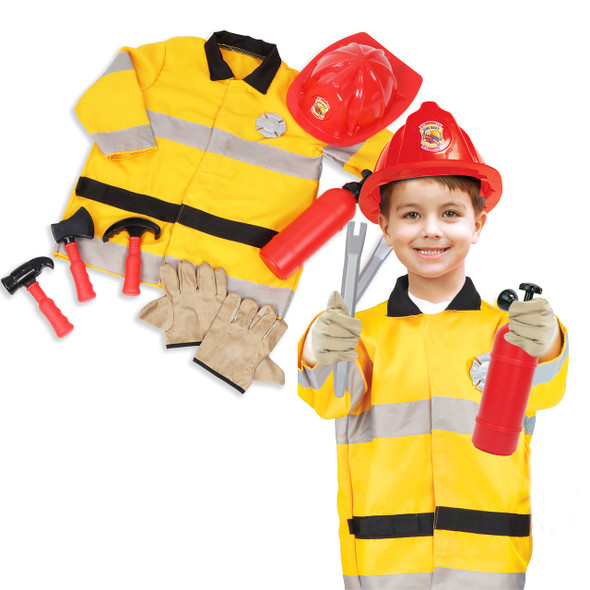 OakridgeStores.com | Thin Air Brands - Dr. STEM Toys Fire Fighter Roleplay Costume Set (P527) 850031665279
