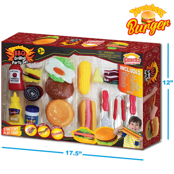 OakridgeStores.com | Nature Bound - Stretcheez Play Food BBQ Grilling Set for Kids - Squishy and Realistic Pretend Food (S597) 850012075974