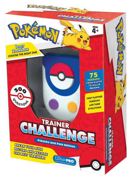 OakridgeStores.com | Ultra Pro - Pokemon Trainer Challenge - Pikachu and Pals Edition Trivia Game (10291) 074427102913