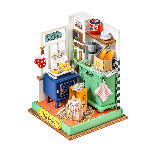 OakridgeStores.com | Rolife - Afternoon Baking Time - DIY 3D Miniature 1/24 Scale Dollhouse Room Box Craft Kit (DS029) 6946785118513