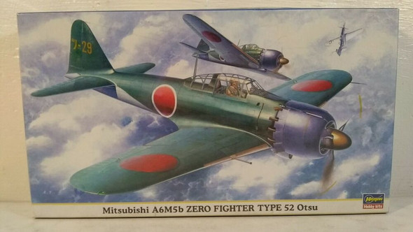 RESALE SHOP - 2001 Hasegawa Mitsubishi A6M5b Zero Fighter Type 52 Otsu 1:48 Kit # 09384 [U6]