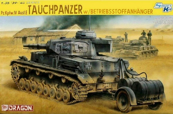 RESALE SHOP - Dragon 1/35 Panzer IV Tauchpanzer Ausf E Kit #6402 SMASHED BOX. Contents okU5]