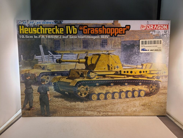 RESALE SHOP - Dragon 6439 WWII Heuschrecke IVb Grasshopper Tank model kit 1/35 New Sealed [U2]