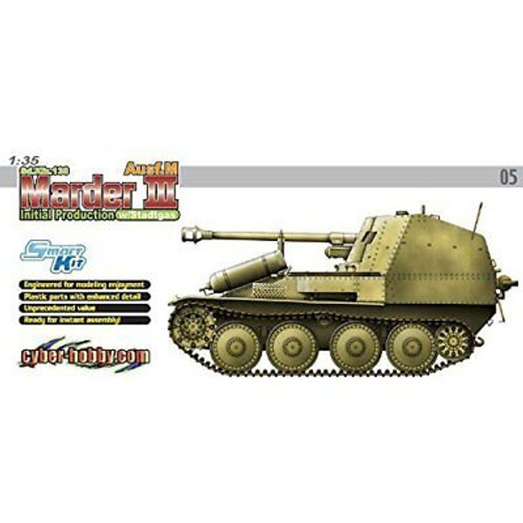 RESALE SHOP - NOB Cyber Hobby Dragon 1:35 Marder III Ausf.M Init. Prod. w/ Stadtgas 6468 [U5]