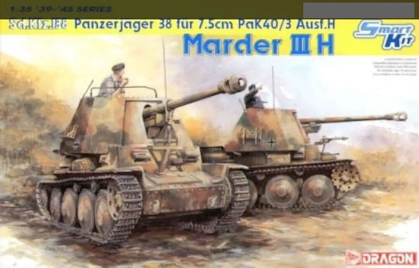 RESALE SHOP - NOB Dragon1:35 Marder III H Sd.Kfz.138 Panzer38 fur 7.5cm PaK40/3 Ausf.H 6331U6]