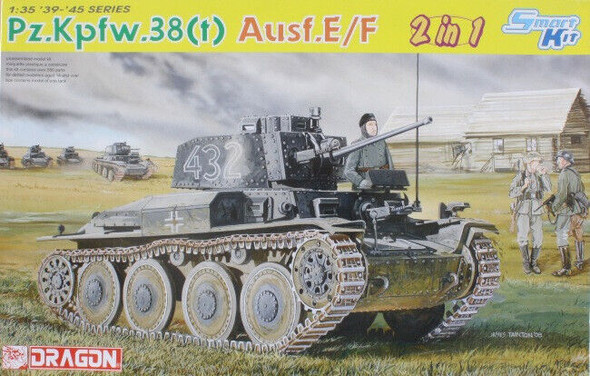 RESALE SHOP - Dragon 1:35 Pz.Kpfw.38(t) Aesf.E/F 2 in 1 Plastic Kit (6434) [U20 (Dragon)]