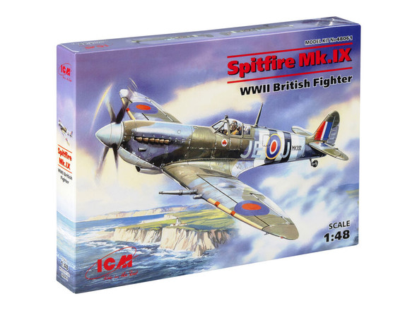 RESALE SHOP - ICM 1/48 Scale Spitfire Mk.IX British Fighter Kit (48061) [U15 (CMK + IRONSIDE)]