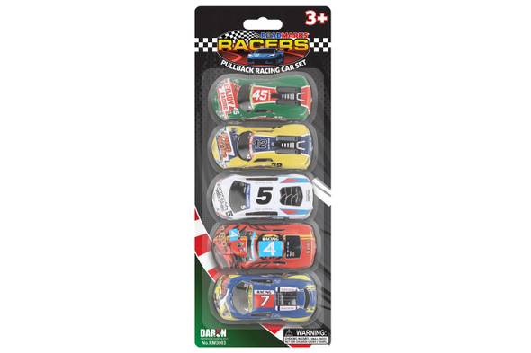 OakridgeStores.com | DARON - Road Marks Metal 5-Pack Racing Cars (RM3003) 817346027314