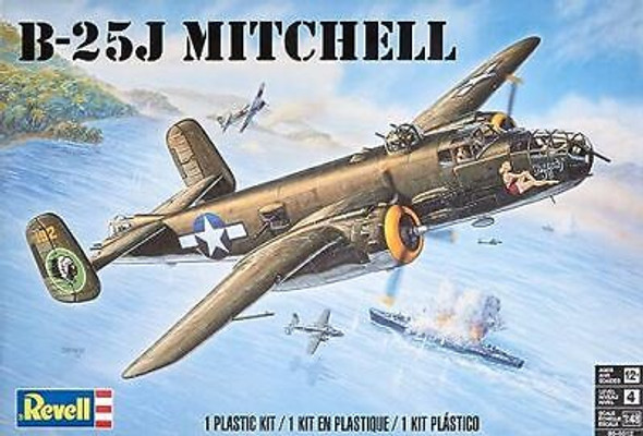 RESALE SHOP - Revell 1/48 Scale B-25J Mitchell U.S. WWII Bomber Model Kit 85-5512 [HB3]