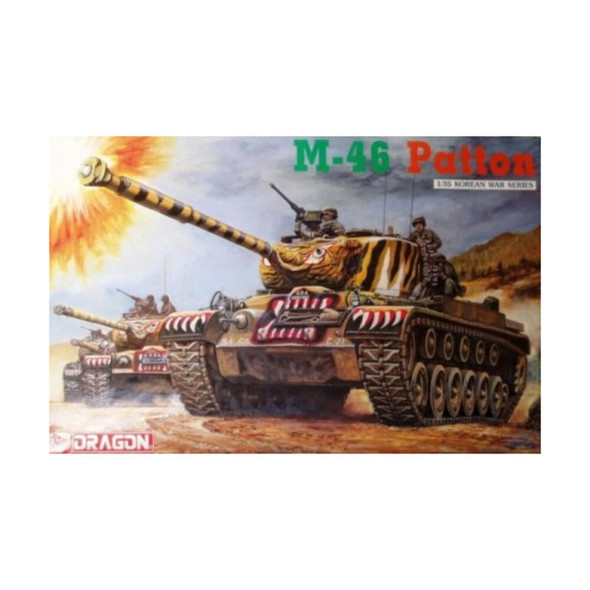 RESALE SHOP - NOB Dragon Models Korean War 1/35 Scale M46 Patton Tank Model Kit - 6805 [HB5]