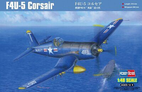 RESALE SHOP - HobbyBoss 1/48 US F4U-5 Corsair Fighter Plastic Model Kit - 80389 [HB2]