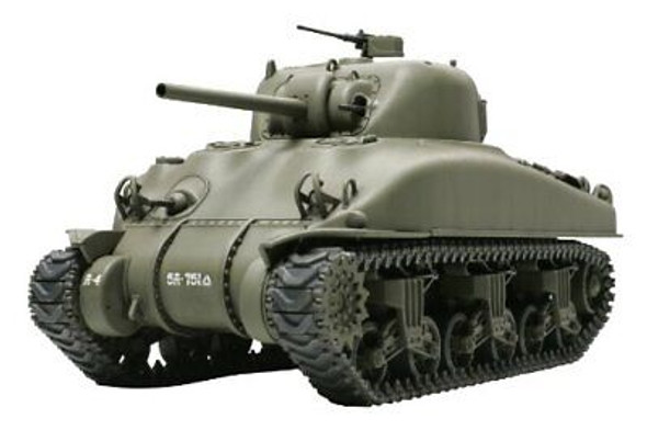 RESALE SHOP - Tamiya 1/48 Scale U.S. Medium Tank M4A1 SHERMAN Model Kit - 32523 [HB13]