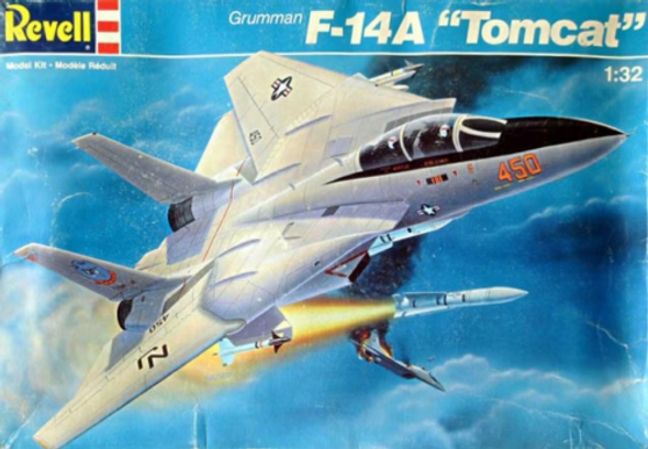 RESALE SHOP - NOB Revell 1:32 Grumman F-14A "Tomcat" Fighter Model Kit (c.1987) - 4770 [HT3]