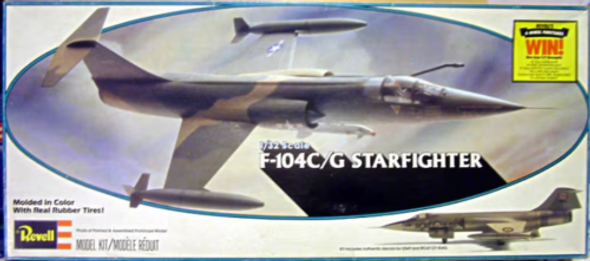 RESALE SHOP - NOB Revell 1:32 F-104 G Starfighter Airplane Model Kit (c.1980) - H-4710 [HT3]