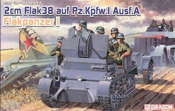 RESALE SHOP - Dragon 1:35 2cm Flak38 auf Pz.Kpfw.I Ausf.A Flakpanzer I Tank Kit - 6220 [HB20]