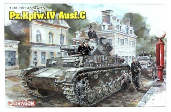 RESALE SHOP - Dragon 1/35 39 to 45 Series Germany 1:35 Pz.Kpfw.IV Ausf.C Model Kit #6291 [HB5]