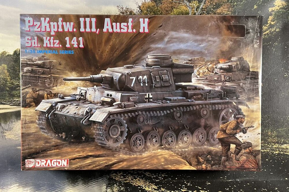 RESALE SHOP - NOB Dragon Model 1/35 PzKpfw III Ausf H Sd Kfz 141 Tank Model Kit - 9029 [HB5]