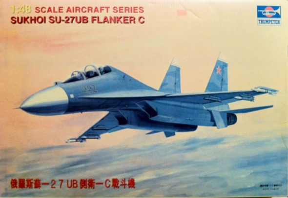 RESALE SHOP - Trumpeter 1:48 Sukhoi SU-27UB Flanker C Model Kit (c.1999) - 01-02201 [HT5]