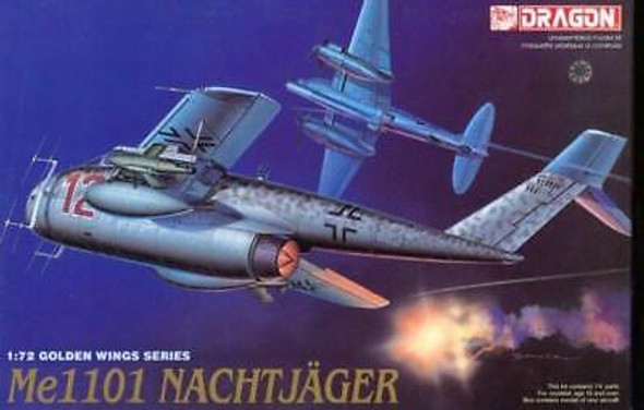 RESALE SHOP - Dragon 1/72 Messerschmitt Me1101 Nachtjager Fighter Model Kit - 5014 [HB11]