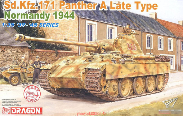 RESALE SHOP - Dragon Models 1/35 Sd.Kfz. 171 Panther A Late Type Normandy 1944 Model Kit [HB2]