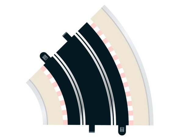 OakridgeStores.com | Scalextric - Sport Radius 2 Curve Track - 45 Degree Curve - 2 Pieces (C8206) 885606969421