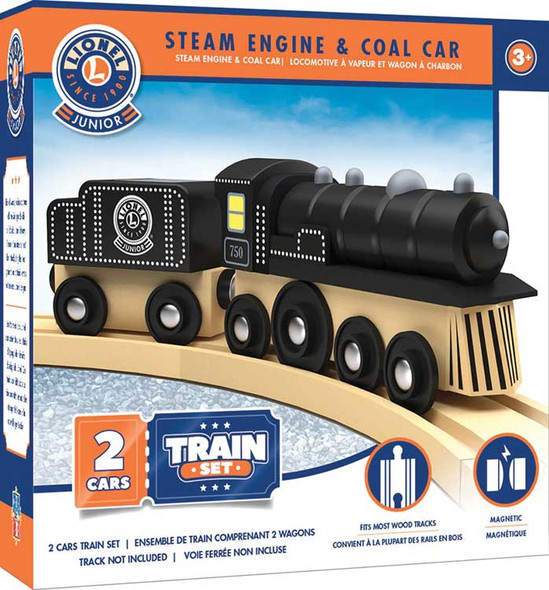 OakridgeStores.com | Lionel Junior -  Wooden Toy Train Steam Engine with Tender - (420164) 705988420177