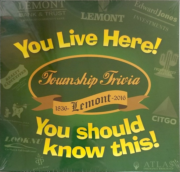Lemont Township Trivia Game - LHS Junior Achievement '16 - 180 years of Trivia - PICKUP ONLY