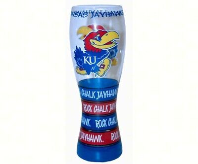 RESALE SHOP - JENKINS Pilsner Glass Kansas Jayhawks JENKINS12965
