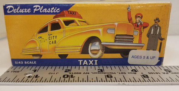 RESALE SHOP - Deluxe Plastic 40s-50s 1:43 Taxi