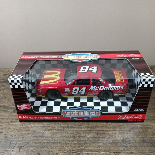 RESALE SHOP - ERTL American Muscle #94 McDonalds Thunderbird Bill Elliott 1:18 Nascar Car NIB