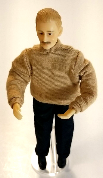 RESALE SHOP - Miniature 1:12 Scale Dollhouse Modern Man - OOAK