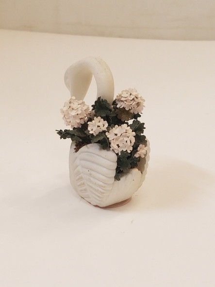 RESALE SHOP - 1:12 Dollhouse Swan Flower Planter