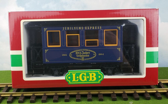 RESALE SHOP - NOB LGB LEHMANN Jahreswagen 1984 Blue Passenger Car #1984 G Scale