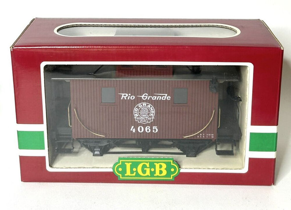 RESALE SHOP - NOB LGB LEHMANN Red Rio Grande Caboose #4065 G Scale [FRONT(TRAIN ROOM)]