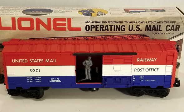 RESALE SHOP - Lionel Operating U.S. Mail Boxcar #9301 - Preowned