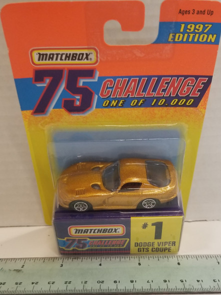 RESALE SHOP - Matchbox 75 Challenge #1 Dodge Viper GTS Coupe