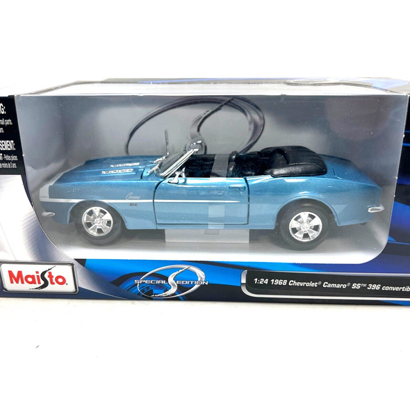 RESALE SHOP - Maisto 1:24 Diecast 1968 Chevy Camaro SS396 Convertible #31257 - NEW