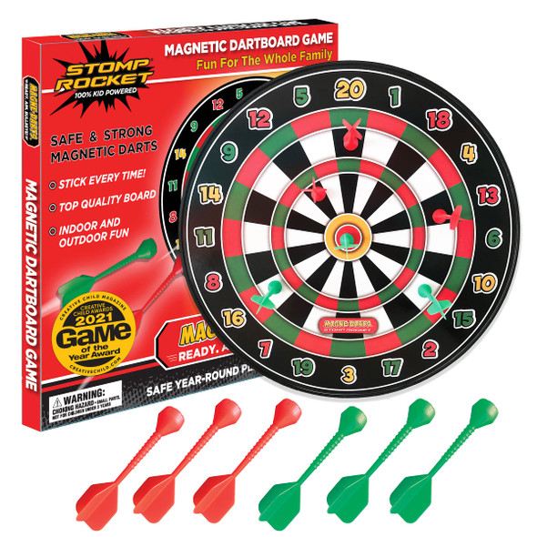 OakridgeStores.com | Stomp Rocket - Magne Darts Indoor Outdoor Magnetic Kids Dartboard Game 90500 795516905009