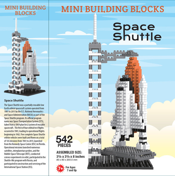 OakridgeStores.com | Impact Photographics - Space Shuttle Mini Building Blocks Set - 92189 802285385267