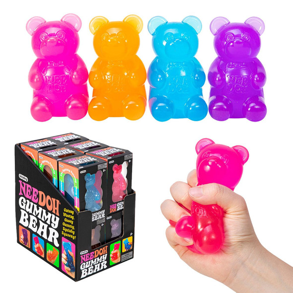 OakridgeStores.com | Schylling - NeeDoh Gummy Bear - Squishable Sensory Fidget Toy - Assorted Colors 019649519422