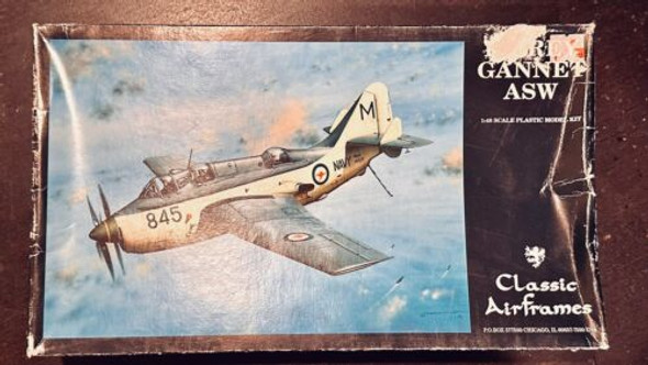 RESALE SHOP - CLASSIC AIRFRAMES 1:48 Scale FAIREY GANNET ASW Airplane Model Kit - 4158