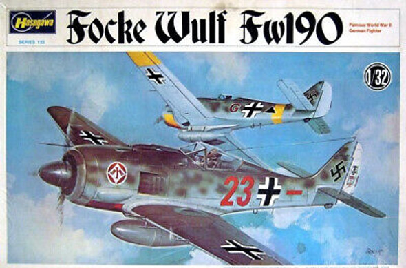 RESALE SHOP - NOB Hasegawa 1/32 Focke Wulf Fw190 A-5/U3, A-7/R3, A-8/R3, G-3 A Kit- JS-060:400